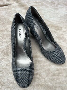 Dexter Plaid Gray Women's Pump size 6.5